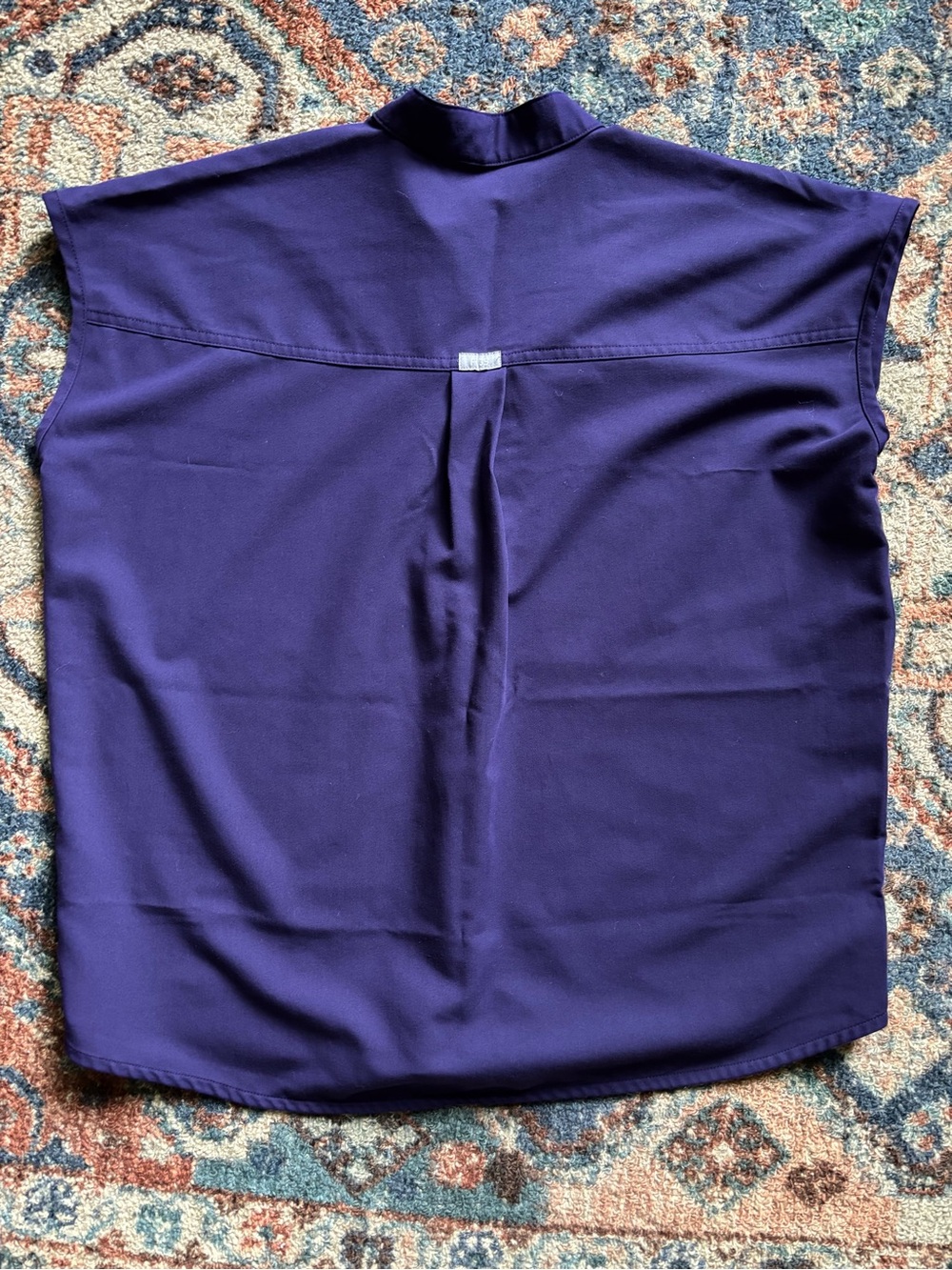 FIGS Rafaela Oversized Scrub Top in Purple Jam - Picture 2 of 7